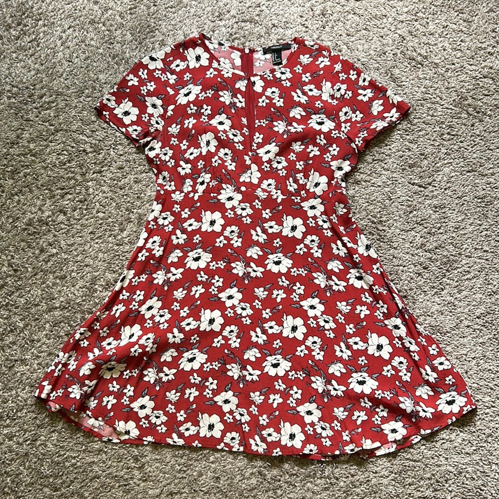 Flowy, slit front dress, Forever 21, size S